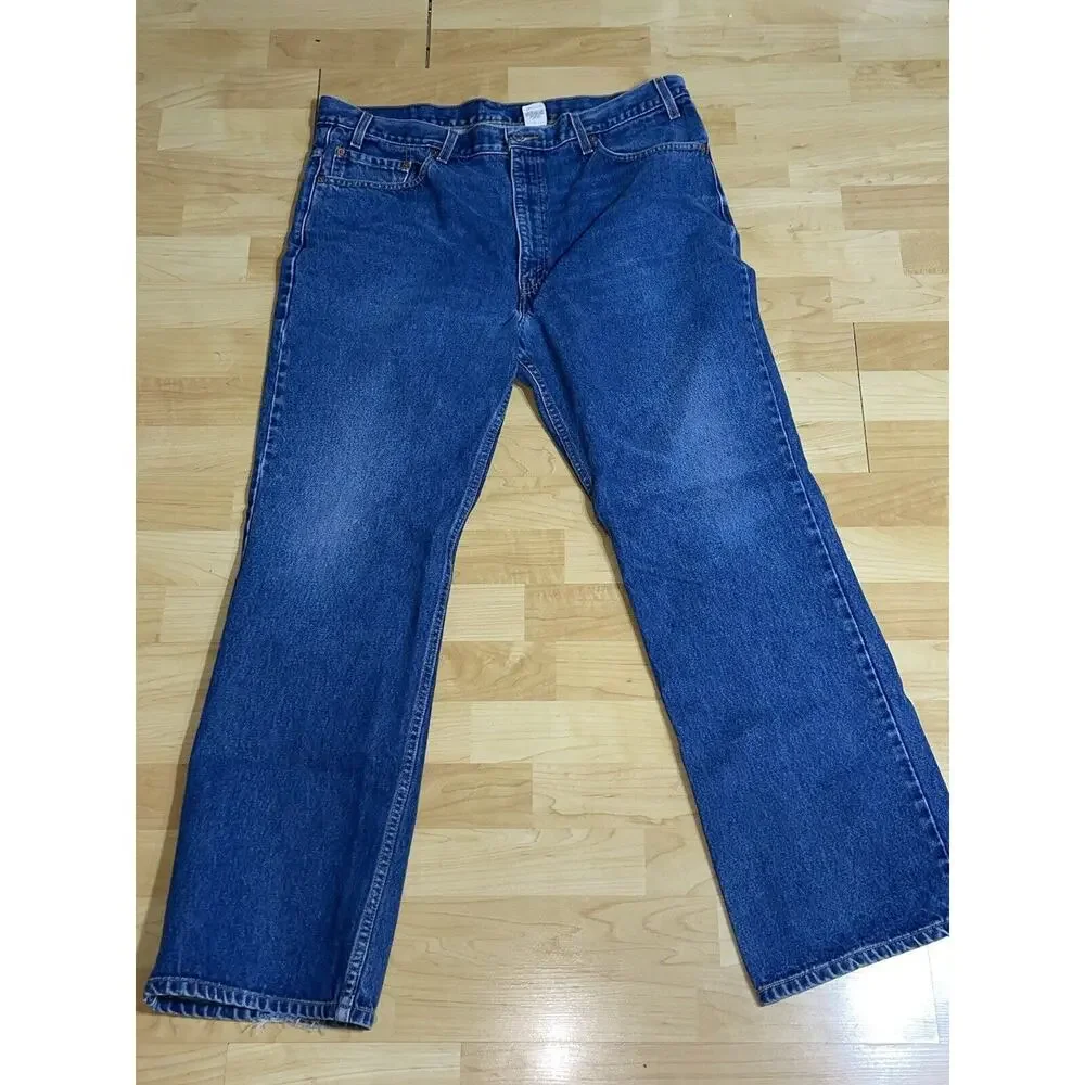 Vintage Levi's 517 Jeans Mens 40x32 Dark‎ Wash Boot Cut 90s Y2K Red Tag